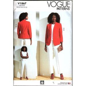Vogue V1867 Misses 16 to 24 Anne Klein Jacket and Pants Uncut Sewing Pattern